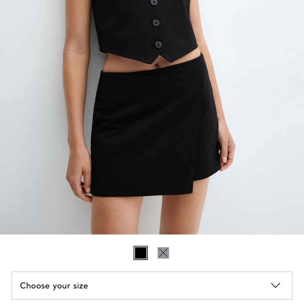 Mango Women’s Black Mini Skirt